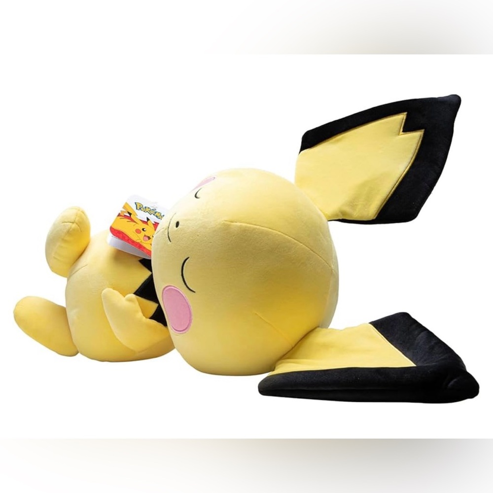 18 “ Squishy plush Large PICACHU POKEMON NWTS doll . Squishy Doll PICHU BABY